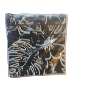 New Nani Hawaiian Black Tropical Floral Crossbody Bag 8x9"